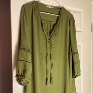 Olive green blouse